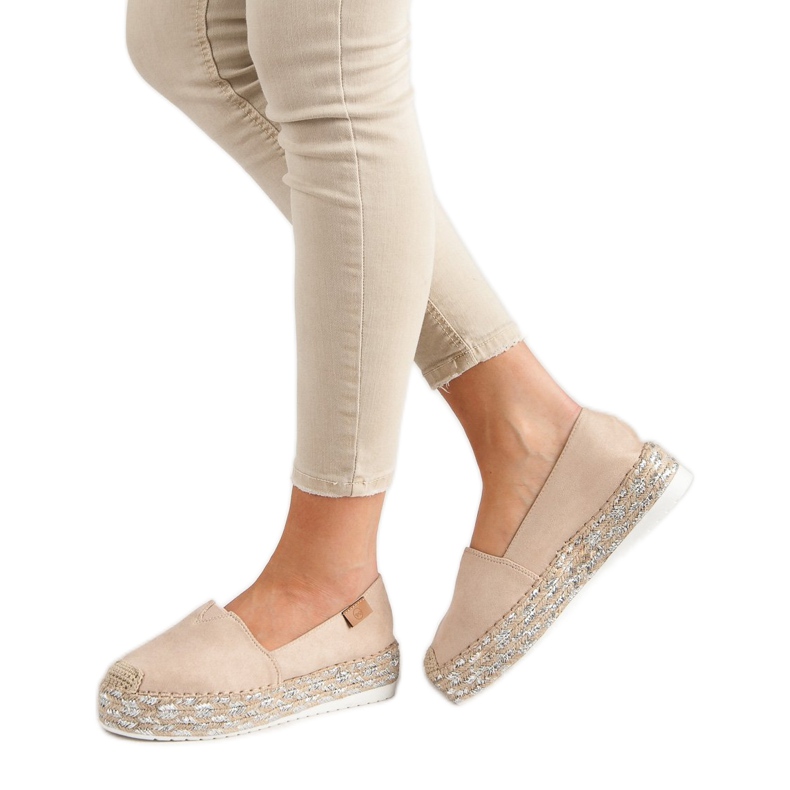 Forever Folie Beige Espadrilles på plattformen 2