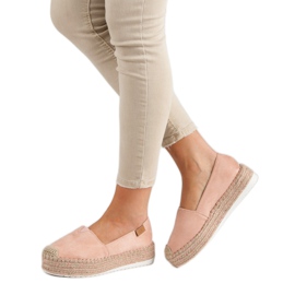 Forever Folie Rosa Espadrilles på plattformen 2