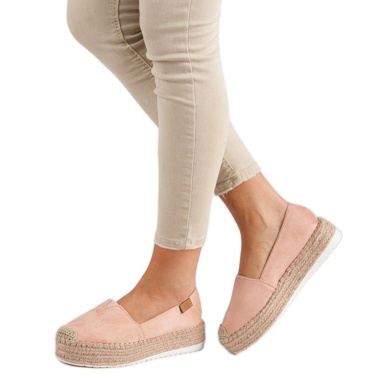 Forever Folie Rosa Espadrilles på plattformen 2