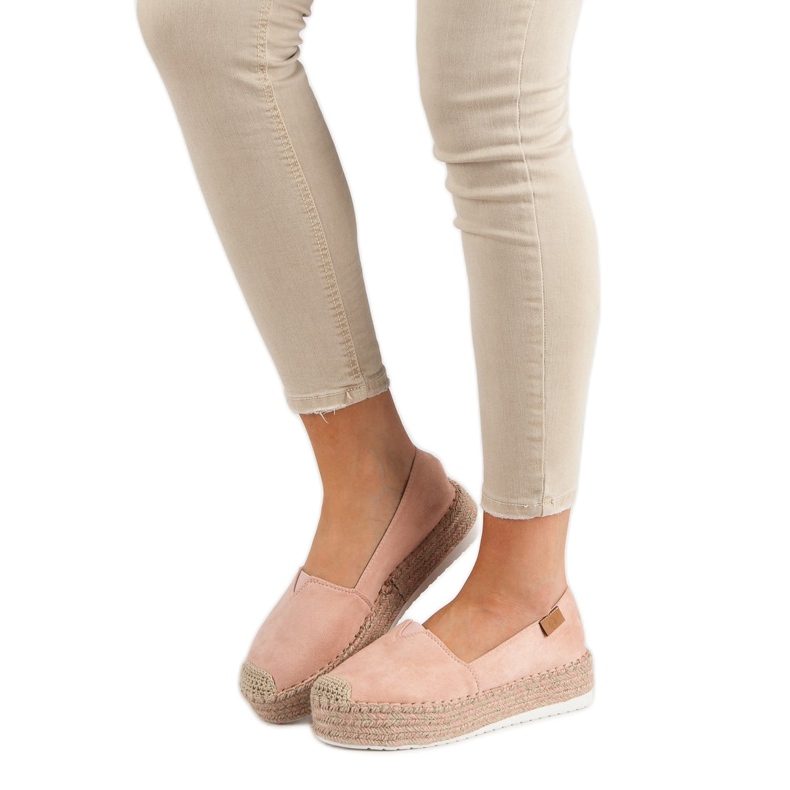 Forever Folie Rosa Espadrilles på plattformen 1