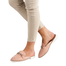 Eleganta tofflor för kvinnor rosa 2