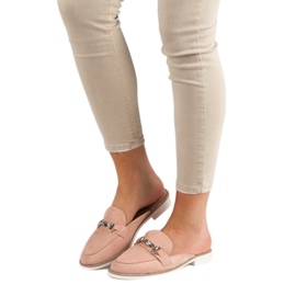 Eleganta tofflor för kvinnor rosa 1