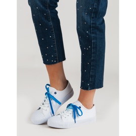 Yes Mile Trendiga vita sneakers 1