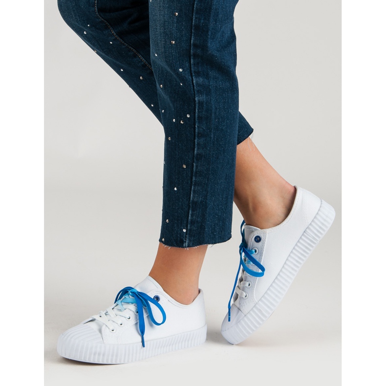 Yes Mile Trendiga vita sneakers 2