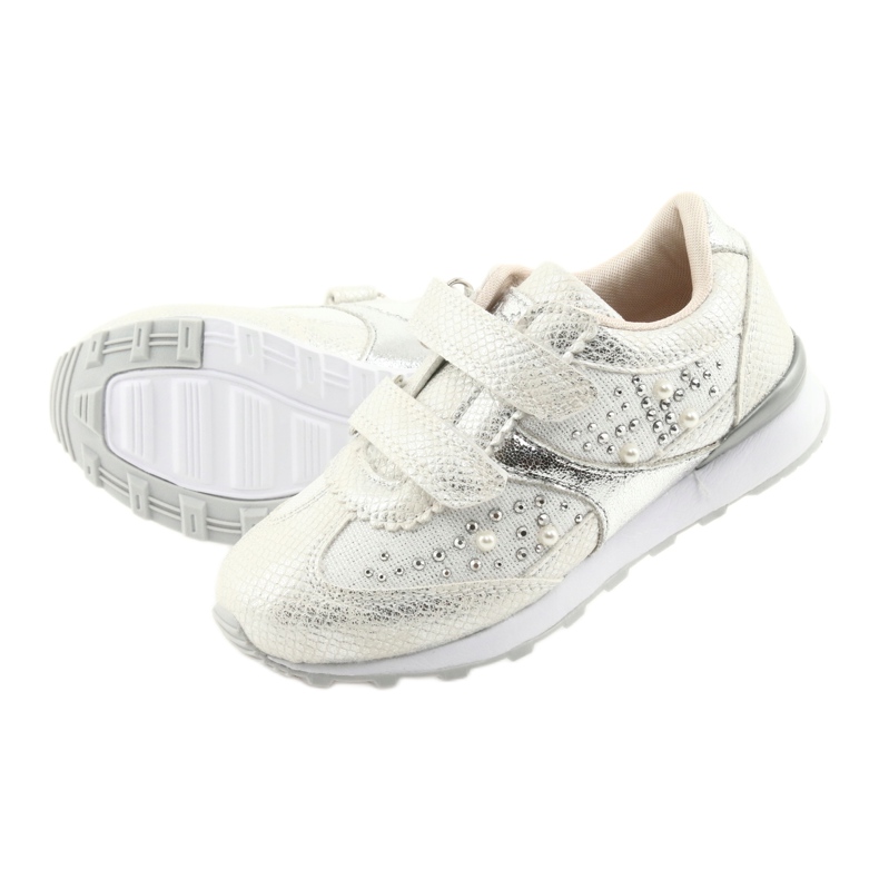 Sporttjejer American Club ES19 silver vit grå 5