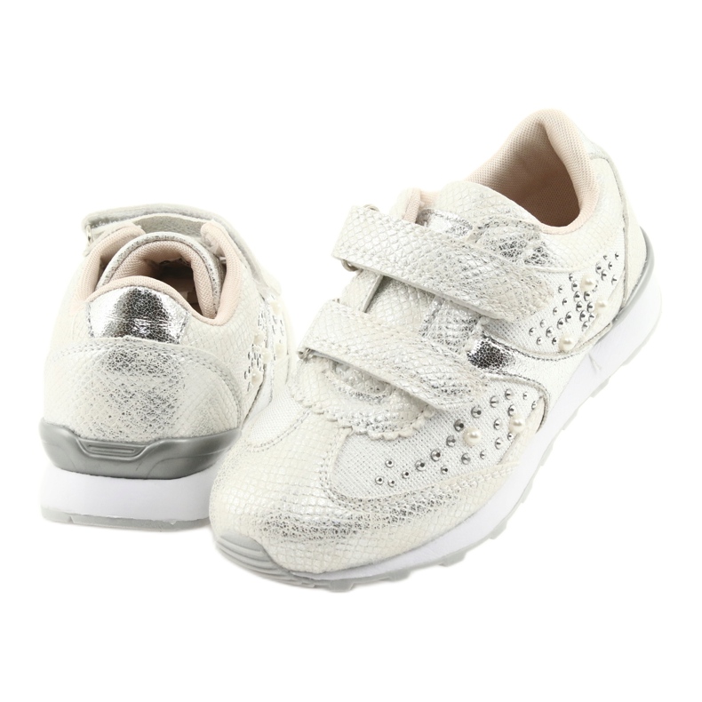 Sporttjejer American Club ES19 silver vit grå 4