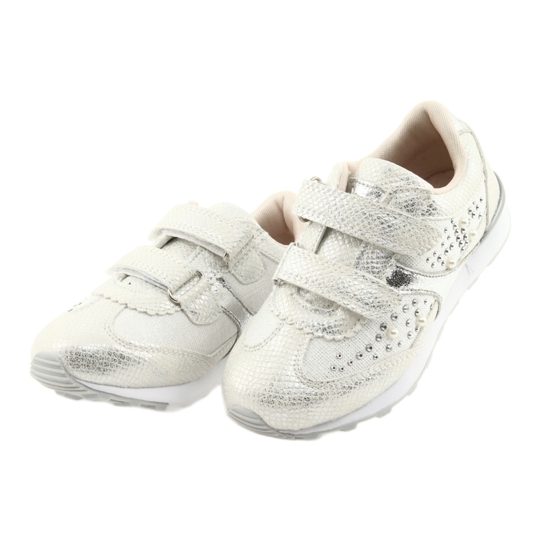 Sporttjejer American Club ES19 silver vit grå 3