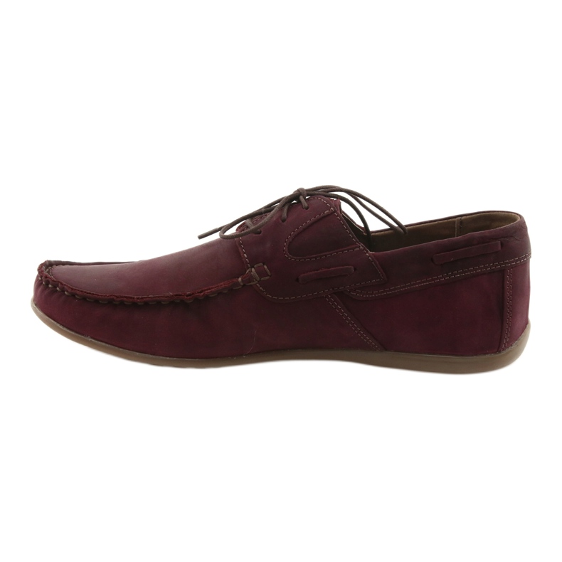 Riko 684 burgundy snörda loafers mångfärgad 2