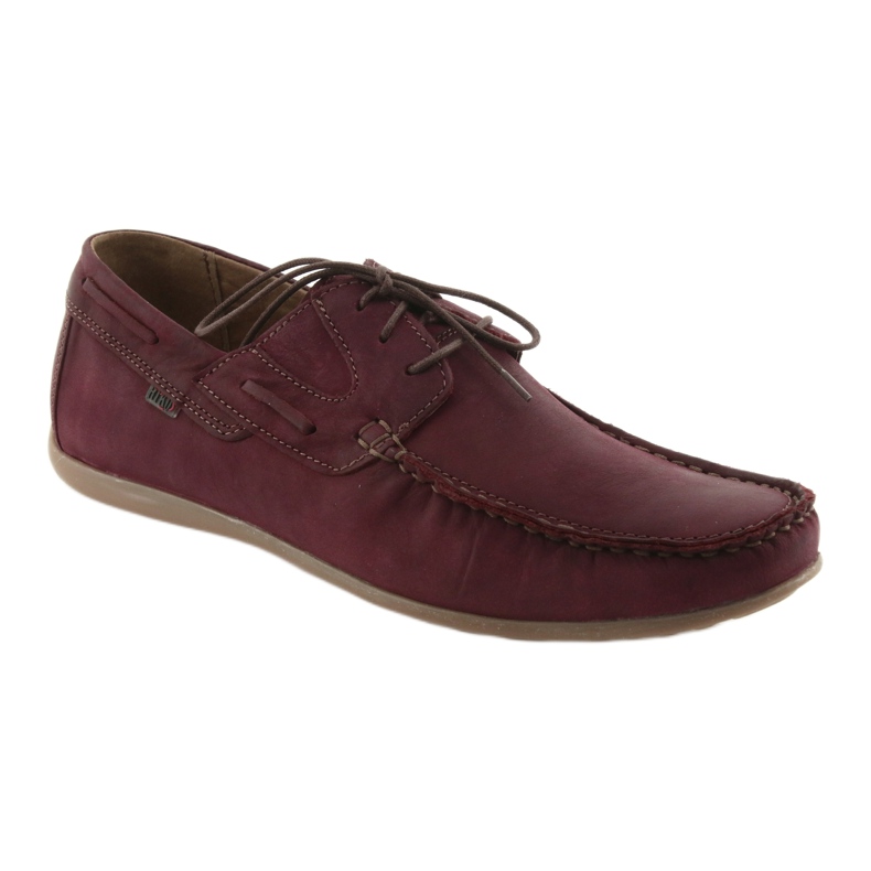 Riko 684 burgundy snörda loafers mångfärgad 1