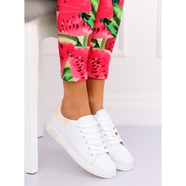 Vita holografiska sneakers BL147NEW Champagne 2