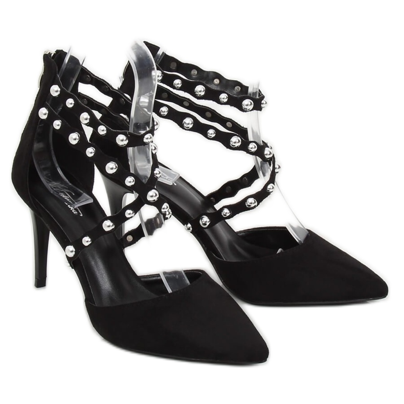 Svart B-50 Svarta dubbar med dubbar 1