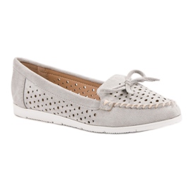Seastar Grå openwork loafers 1