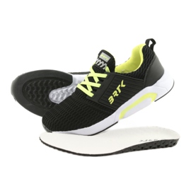 Bartek 55110 Svarta slip-on sportskor gul 5