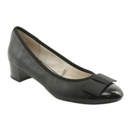 Dampumpar med rosett Caprice 22307 svart 1