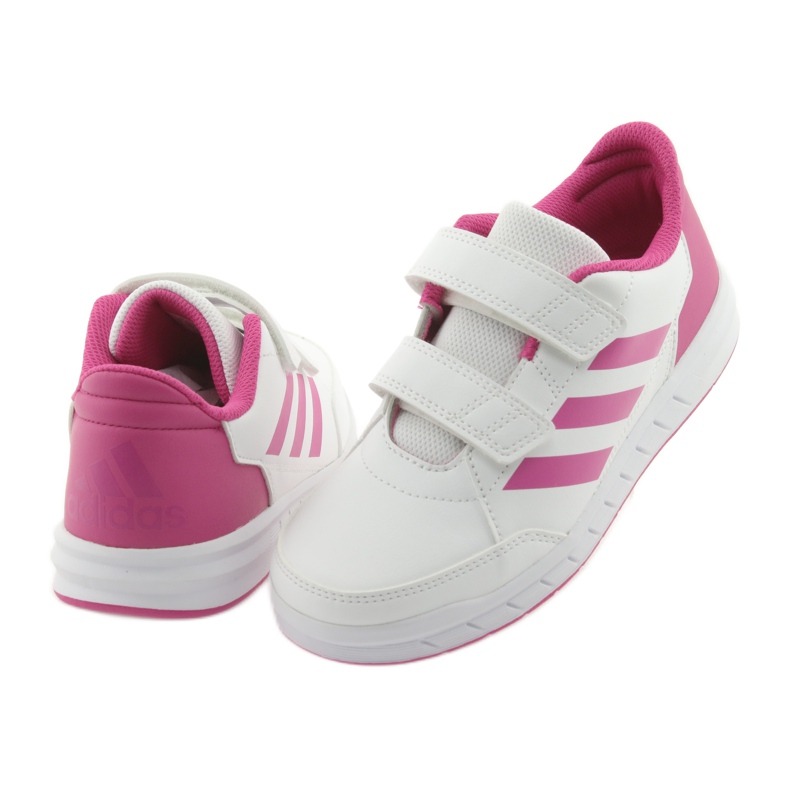 Adidas AltaSport CF K Jr D96828 skor vit rosa 4