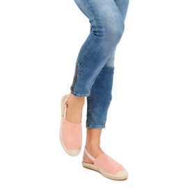 Espadriller med en öppen klack rosa HH-119 Rosa 1