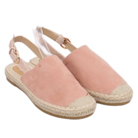 Espadriller med en öppen klack rosa HH-119 Rosa 2