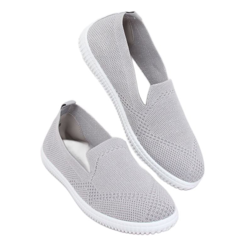 Sneakers slip-on grå 784 LT.GRAY 1