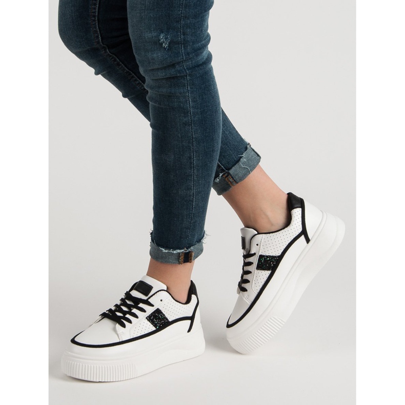 Vita rankor med glitter 1