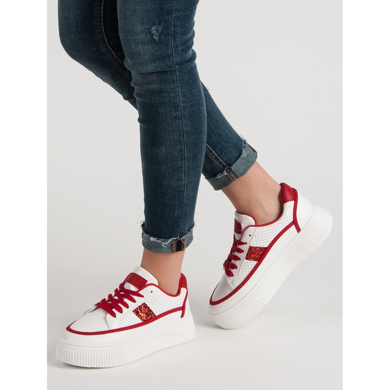 Vita rankor med glitter 1