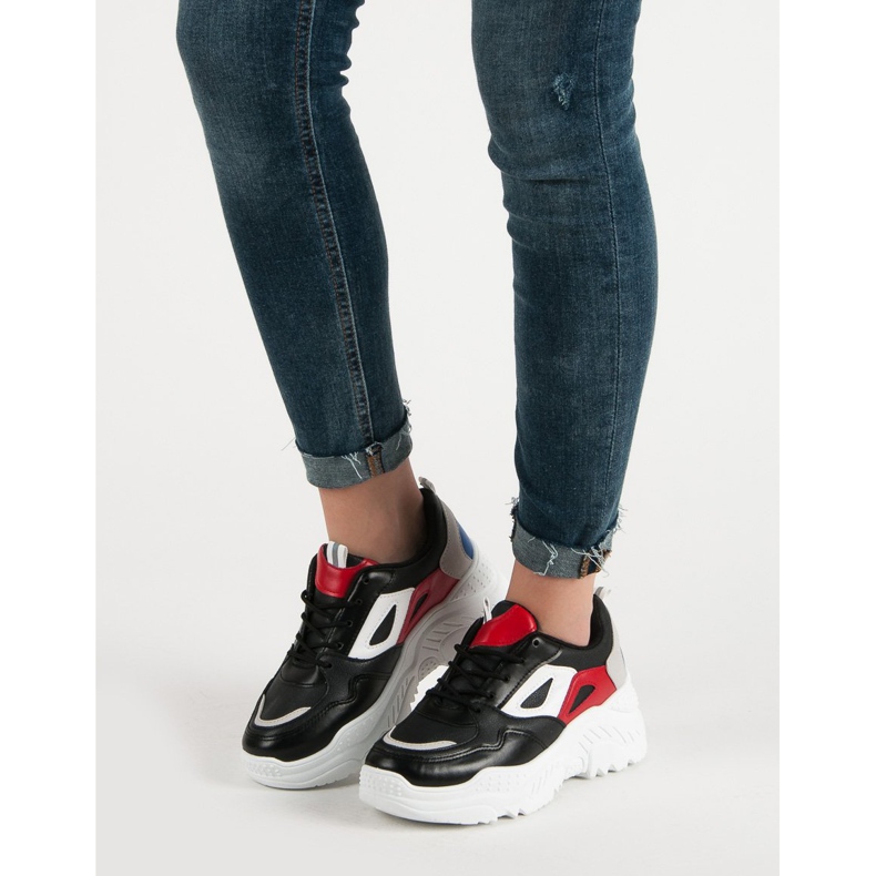 Sneakers på plattformen svart 1