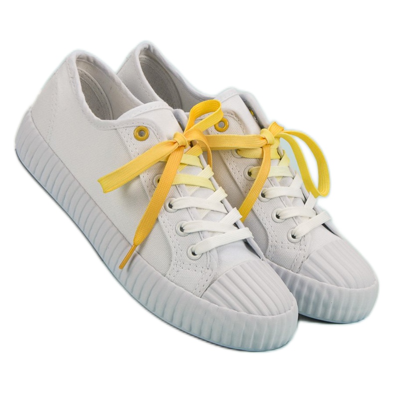 Yes Mile Trendiga vita sneakers 2