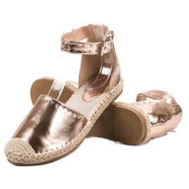 Best Shoes Espadrilles med jetplan gul 2