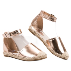 Best Shoes Espadrilles med jetplan gul 1