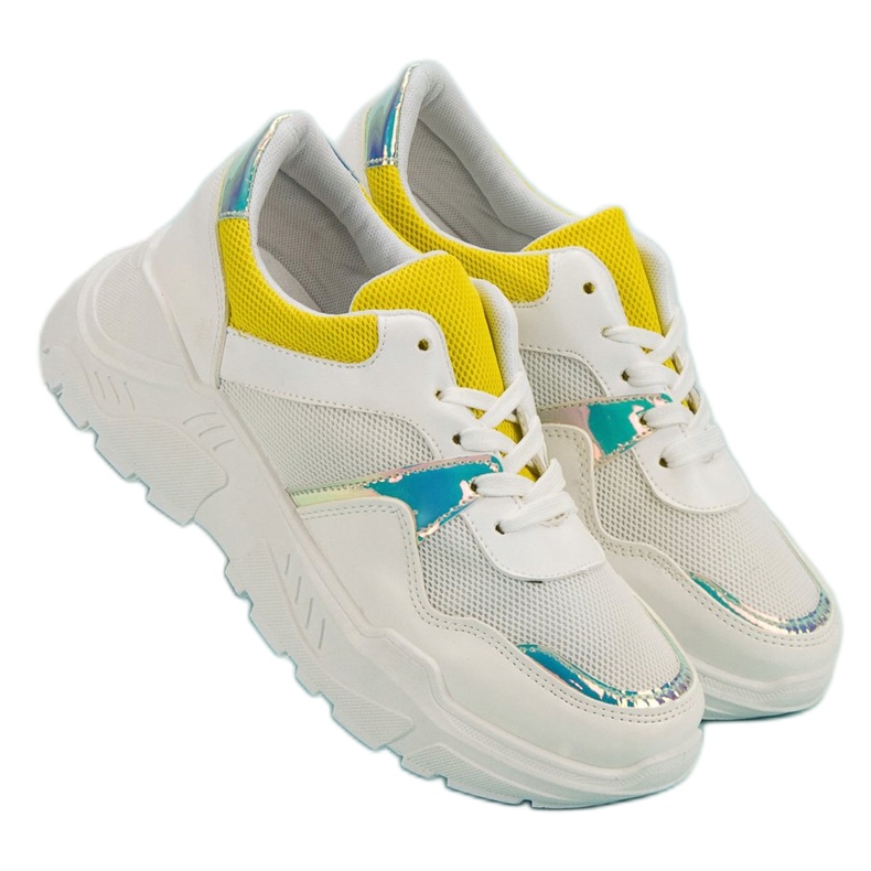 SHELOVET Bekväma sneakers vit 2