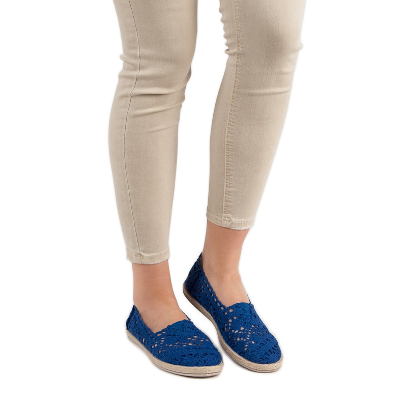 Sweet Shoes Blå spets Espadrilles 2