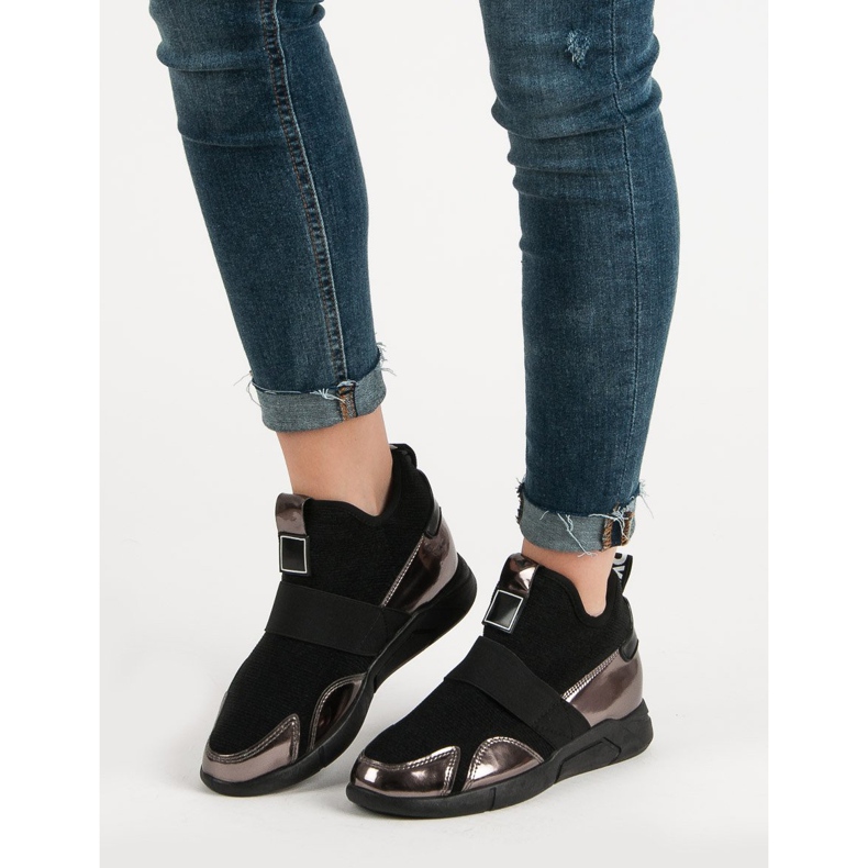Wedge Slip-On Sneakers svart 2