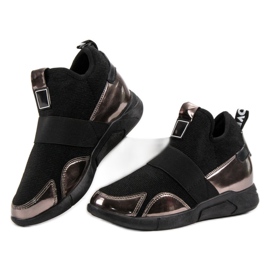 Wedge Slip-On Sneakers svart 1