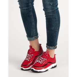 Textil sportskor röd 2