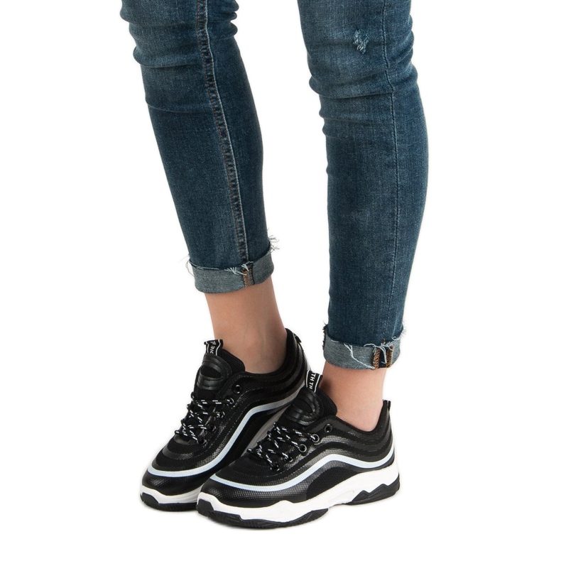 Textil sportskor svart 2