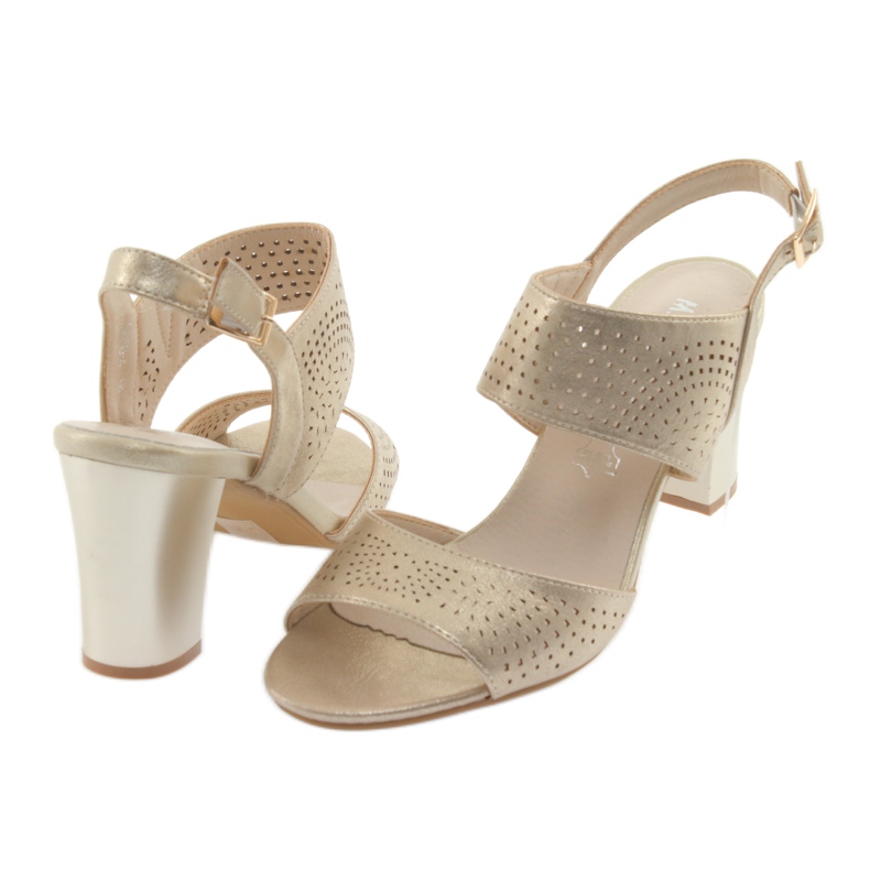 M.Daszyński Sandaler i innersula i Daszyński -läder gul 4 M.Daszyński Sandaler i innersula i Daszyński -läder gul 4