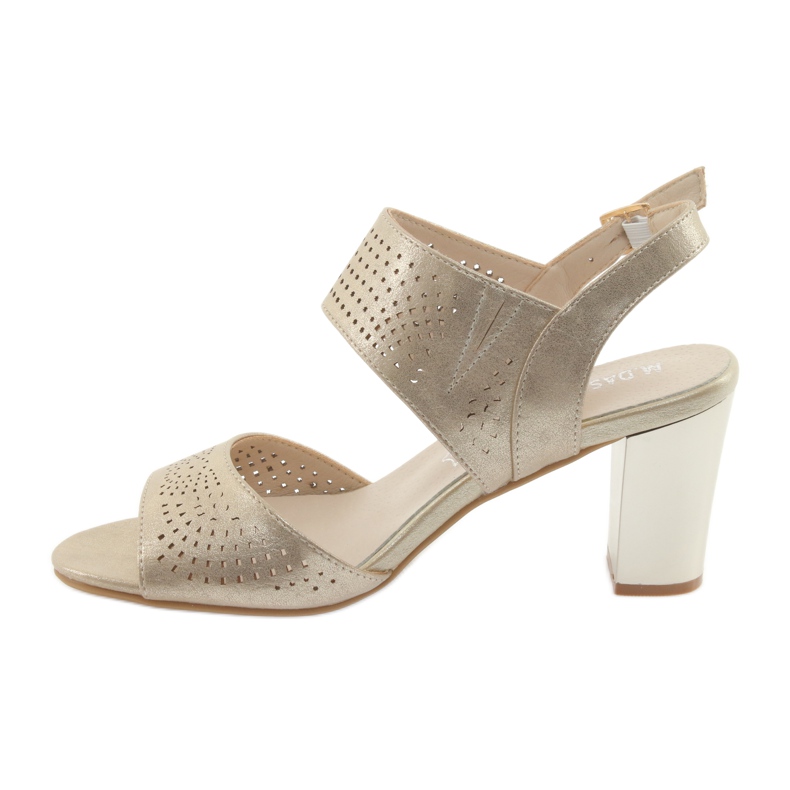 M.Daszyński Sandaler i innersula i Daszyński -läder gul 2 M.Daszyński Sandaler i innersula i Daszyński -läder gul 2