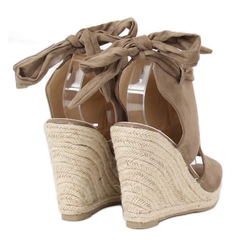 Gröna espadriller på kilar LM-023 Grön mångfärgad 1