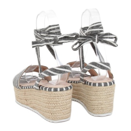 Svarta canvas sandaler GG-68P Svart 1