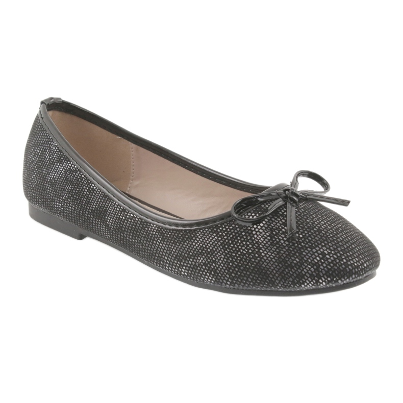 American Club Tjejernas ballerinor med en båge Lu17 svart 1