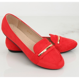 Kvinnors loafers röd 3C-9 Red II-GAT 1