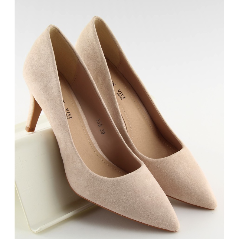 Pumpar på stiletthälsa 539 Beige II-GAT 1