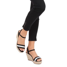 Svart Espadrilles på kilar, svart 9072 Svart 2