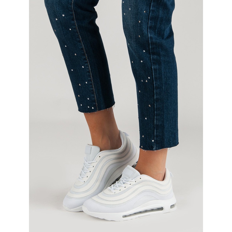 Trendiga sportskor vit 2