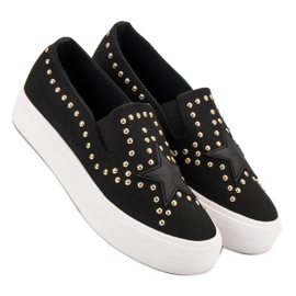 J. Star Slip On Sneakers With A Star svart 2