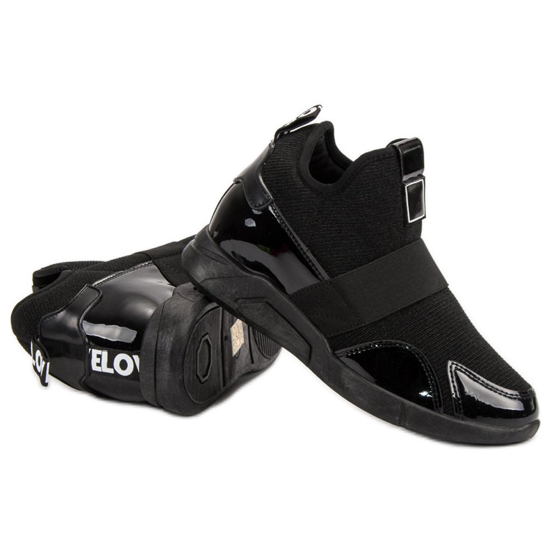 Wedge Slip-On Sneakers svart 1