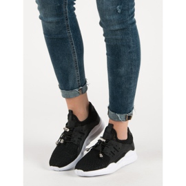 Openwork sportskor svart 1