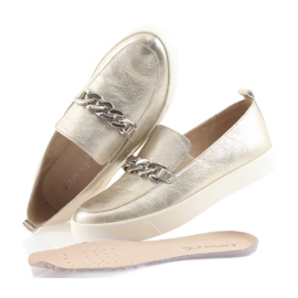 Golden Slip On med en Caprice 24200 -kedja gyllene 5