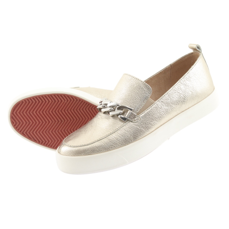 Golden Slip On med en Caprice 24200 -kedja gyllene 4