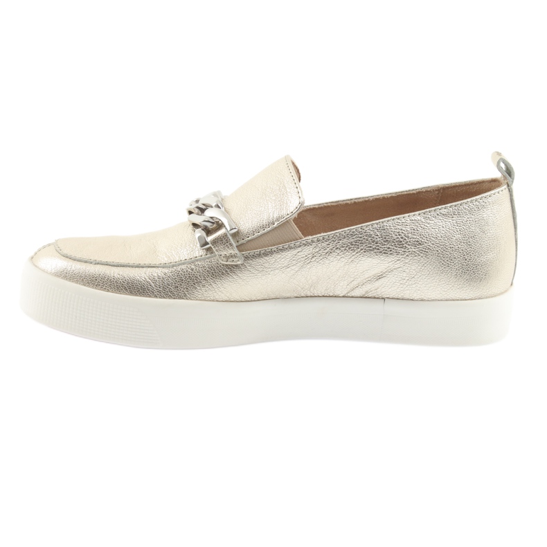 Golden Slip On med en Caprice 24200 -kedja gyllene 2