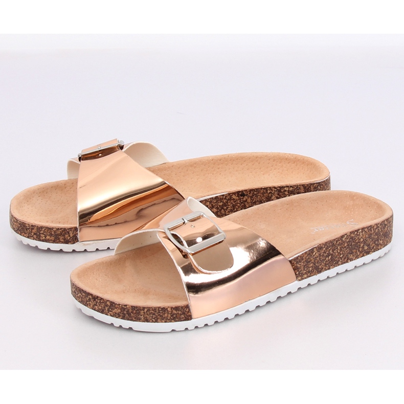Metall champagne flip-flops DD94P Champagne II-GAT rosa 1